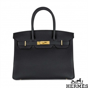 Herms Birkin 30cm Noir Veau Togo GHW